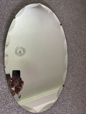 vintage bevelled oval mirror for sale vintage bevelled oval mirror for sale PETERBOROUGH