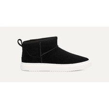 Usado, Botas de tornozelo femininas plataforma casual couro camurça preto UGG comprar usado  Enviando para Brazil