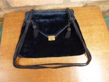 uma linda bolsa clutch vintage veludo azul bolsa de noite bom estado comprar usado  Enviando para Brazil
