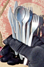 Antique dinnerette metal d'occasion  Expédié en Belgium
