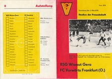 Programmheft ddr fußball gebraucht kaufen  Eisenach