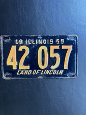 1955 illinois license for sale  Merrick