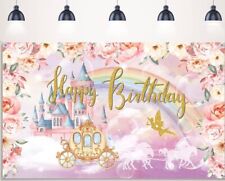 Suprimentos para decoração de festa de aniversário princesa tema princesa fundo  comprar usado  Enviando para Brazil