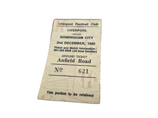 Ticket stub liverpool for sale  MANCHESTER