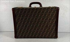 Maleta rígida ligera vintage Fendi Zucca marrón monograma 19,5" x 14" x 6" segunda mano  Embacar hacia Mexico