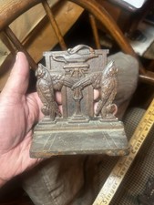 Usado, Vintage Artes e Ofícios Ferro Coruja Bookends acabamento original marcado 9886 comprar usado Usado, Vintage Artes e Ofícios Ferro Coruja Bookends acabamento original marcado 9886 comprar usado  Enviando para Brazil