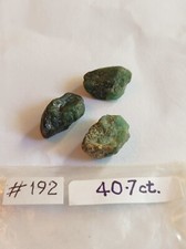 Three emerald rough for sale  RIPLEY