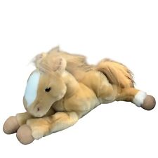 Antigo brinquedo de cavalo de pelúcia Commonwealth 2001 creme bronzeado 18” aposentado comprar usado  Enviando para Brazil