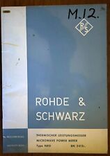 Rohde schwarz nrd for sale  BISHOP'S STORTFORD