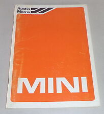Manual Austin Morris Mini City / HL Saloon / Station Wagon 95 Van / Pick-Up comprar usado  Enviando para Brazil