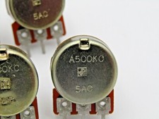 (10 PÇS) Potenciômetro A500K Audio Taper 15mm 500K - - NOS -- Sem Hardware comprar usado  Enviando para Brazil