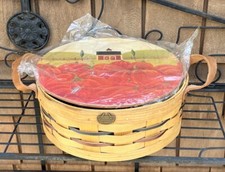 Petersboro Basket Company Lazy Susan Fall feito à mão cesta central grande comprar usado  Enviando para Brazil