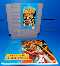 Advanced Dungeons & Dragons Pool of Radiance Nintendo NES carro de trabajo y manual segunda mano  Embacar hacia Mexico