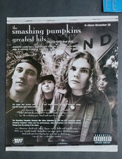Anúncio promocional impressão 2001 Smashing Pumpkins Greatest Hits CD/DVD/VHS comprar usado  Enviando para Brazil