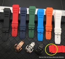 Pulseira masculina de borracha de silicone premium impermeável 25 mm para Richard Mille comprar usado  Enviando para Brazil