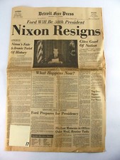 Nixon resigns front for sale  Grapevine