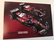 2025 SCUDERIA FERRARI F1 SF-25 CARTÃO POSTAL ORIGINAL 15x21 NÃO ASSINADO HAMILTON LECLERC comprar usado  Enviando para Brazil