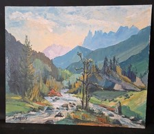 Tableau huile paysage d'occasion  Toulouse-