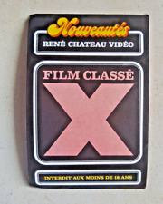 Usado, autocollant publicitaire  RENÉ CHATEAU video K7 MARC DORCEL vintage 80’s comprar usado  Enviando para Brazil