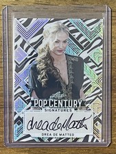 2022 LEAF POP CENTURY SIGNATURES DREA DE MATTEO AUTO FAIXA DE ZEBRA PRISMÁTICA #3/3 comprar usado  Enviando para Brazil