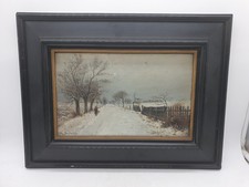 ölgemälde holz winterlandsch gebraucht kaufen  Berlin