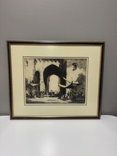Framed etching sidney for sale  Montgomery Village