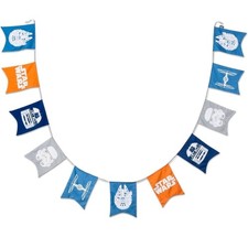 Guirlanda de pano Star Wars bandeiras de festa decoração infantil Lucasfilms minimalista comprar usado  Enviando para Brazil