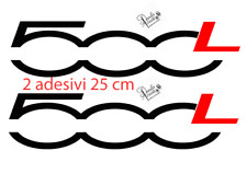 2 ADESIVI MONTANTI AUTO LATERALI  O POSTERIORI DECAL STICKERS FIAT 500L VINILE comprar usado  Enviando para Brazil