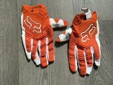 Luvas de equitação Fox laranja branco adulto pequeno comprar usado  Enviando para Brazil