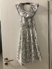 Robe blanche fleurie d'occasion  Castelginest