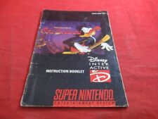 Manual de instruções Maui Mallard in Cold Shadow Super Nintendo SNES SOMENTE comprar usado  Enviando para Brazil