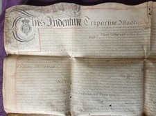 1756 vellum indenture. for sale  HASTINGS