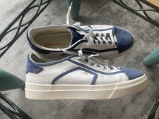 Santoni blu bianco usato  Spedire a Italy