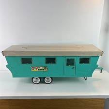 Vintage 1960’s Nylint #6600 Aço Prensado Azul-petróleo Móvel Home Camper Trailer Apenas comprar usado  Enviando para Brazil