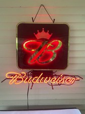Budweiser neon sign for sale  Manchester Center