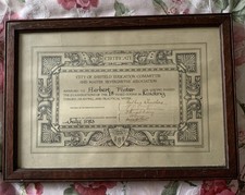 Antique certificate master for sale  LONDON