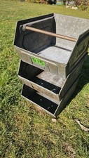 Industrial galvanised tote for sale  CRAWLEY