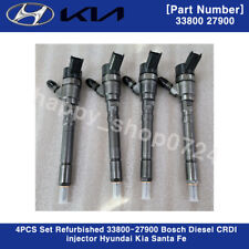 Usado, Conjunto de 4 peças recondicionadas 33800-27900 Bosch diesel CRDI injetor Hyundai Kia Santa Fe comprar usado  Enviando para Brazil