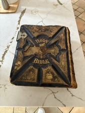 Antique,1878 Pictorial FamilyHoly Bible, Illustrated comprar usado  Enviando para Brazil