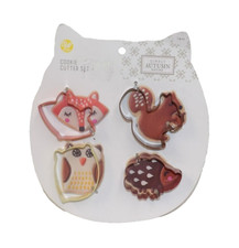Cortadores de biscoitos de outono Wilton 4 peças animais da floresta de metal - Estado perfeito comprar usado  Enviando para Brazil