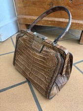 Vintage krokodilleder handtasc gebraucht kaufen  Haan