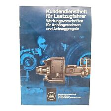 Kundendienstheft lastzugfahrer gebraucht kaufen  Nürnberg