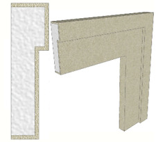 Pezzi cornice esterno usato  Amantea