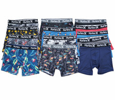 Pacote com 5/10 cuecas boxer masculinas esportivas de secagem rápida Hurley 6" P-XL comprar usado  Enviando para Brazil