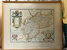Vintage saxton map for sale  LEAMINGTON SPA