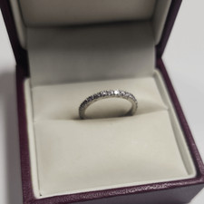 Elegante pulseira de prata esterlina com detalhes de vidro cintilante comprar usado  Enviando para Brazil