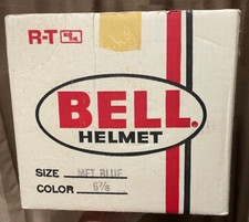Capacete VGT Bell motocicleta met azul trilha estrada caixa e recibo SOMENTE CAIXA 1989, usado comprar usado  Enviando para Brazil