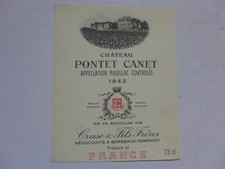 étiquette ancienne château d'occasion  Biganos