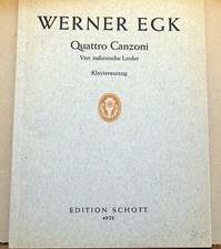 Werner egk quattro d'occasion  Expédié en France