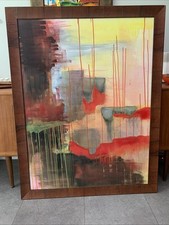 pintura bellas art sobre lienzo enmarcada  segunda mano  Embacar hacia Mexico